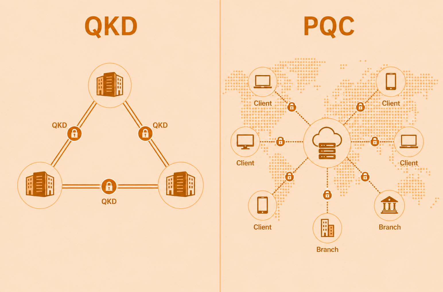 QKD vs. PQC | Two paradigms, two threat models, one problem